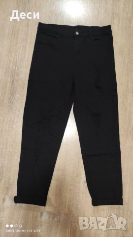 черен панталон,тип дънки, снимка 4 - Дънки - 40086896