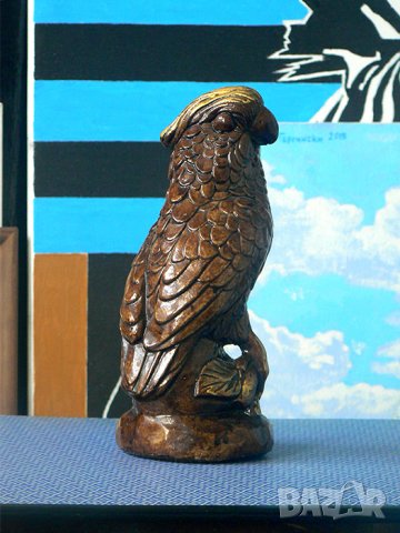Продавам красива стара статуетка, папагал., снимка 3 - Статуетки - 34712597