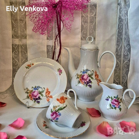 Винтидж порцеланов сервиз за чай или кафе Jlmenau