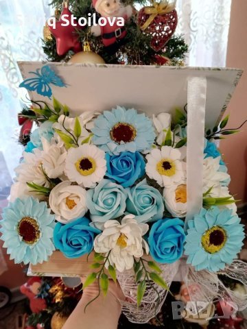 Кутия книга със сапунени цветя страхотен подарък за всеки специален павод, снимка 4 - Подаръци за жени - 40950715