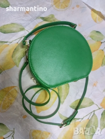 Кожена малка чанта диня - 44 лв, снимка 6 - Чанти - 51620282