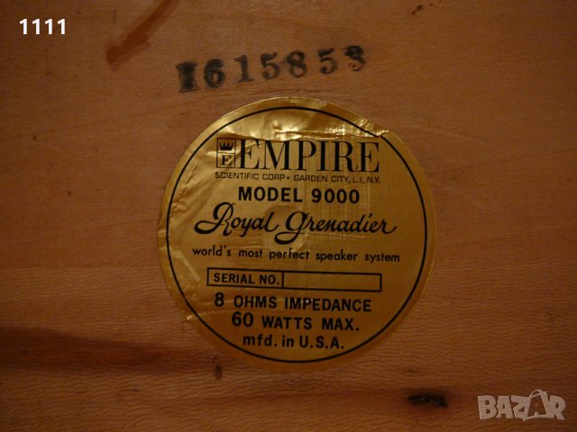EMPIRE 9000 USA 15 инча баси, снимка 8 - Тонколони - 35336627