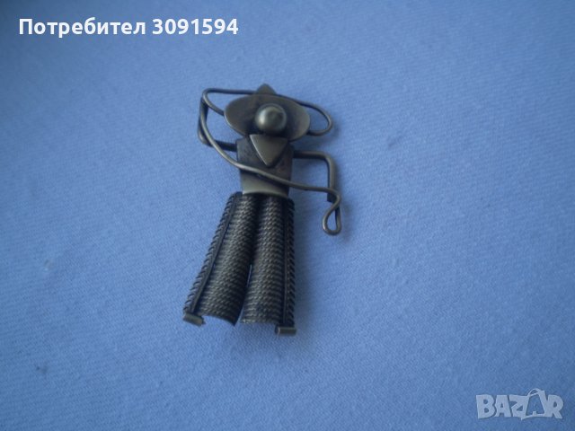 Майсторска брошка ръчно изработена месинг, снимка 5 - Антикварни и старинни предмети - 37261238