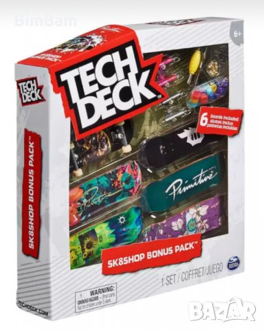 Комплект мини скейтборди с аксесоари Tech Deck / Sk8Shop Bonus Pack, снимка 2 - Коли, камиони, мотори, писти - 39459586