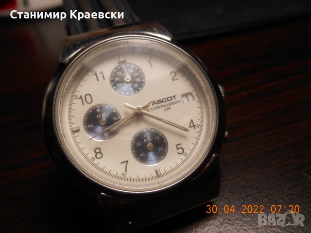 Ascot chronograph japan movement DB57b, снимка 3 - Мъжки - 36665564