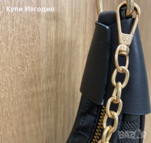 Кожена чанта LOUIS VUITTON Black Monogram Loop Bag golden, снимка 5 - Чанти - 40822198