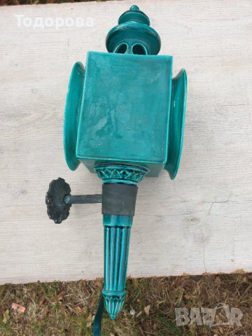 Голям порцеланов външен фенер за стена, снимка 4 - Антикварни и старинни предмети - 42958588