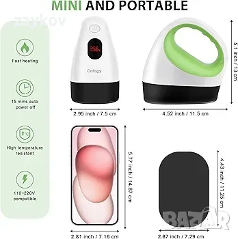 Мини термопреса Calogy, машина за пренос на топлина, Led малка и преносима ютия, снимка 4 - Други машини и части - 49931449