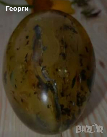 Старинно яйце от Балтийски кехлибар, снимка 2 - Колекции - 36534037