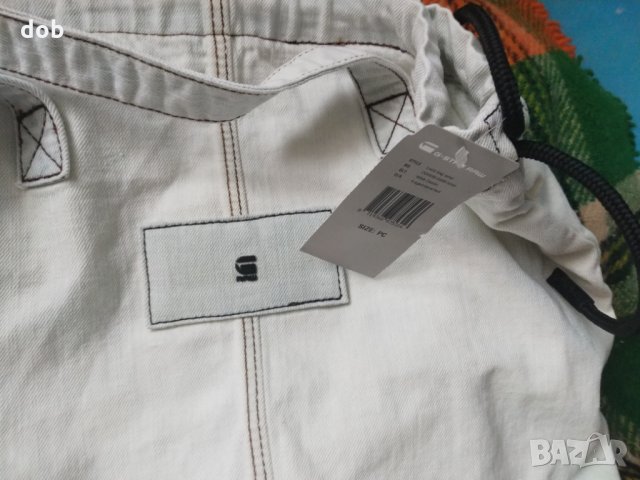 Нова чанта /торба G-STAR RAW Luza white bleached, оригинал, снимка 5 - Чанти - 28319545