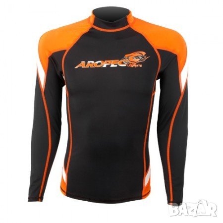 Мъжка блуза ликра с ултравиолетова защита Aropec Heroic Orange, снимка 1 - Водни спортове - 33419253