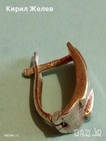 Красива сребърна обица проба 925 стилен дизайн и изработка 35477, снимка 4 - Обеци - 52599308