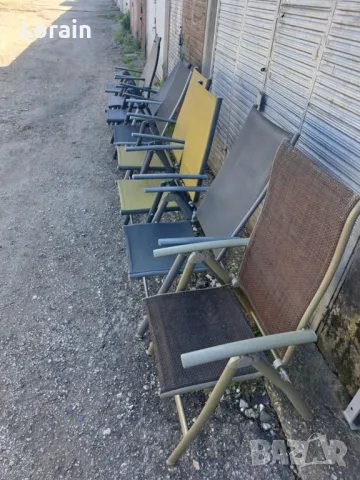 Сгъваеми шезлонг столове -8 броя, снимка 3 - Къмпинг мебели - 49987834