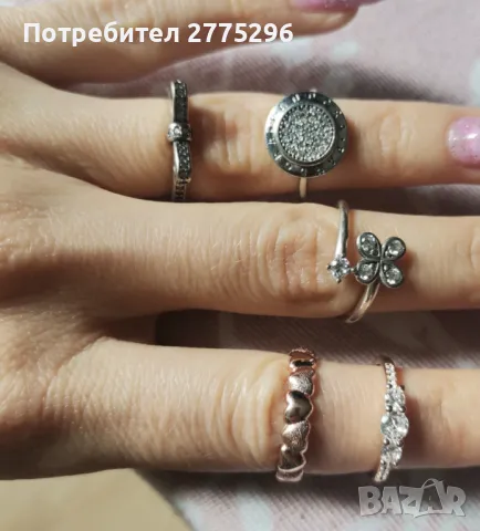 пръстени Pandora сребро нови, снимка 2 - Пръстени - 49880519