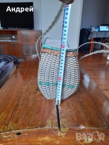 Стара плетена чанта #10, снимка 4 - Други ценни предмети - 52949830