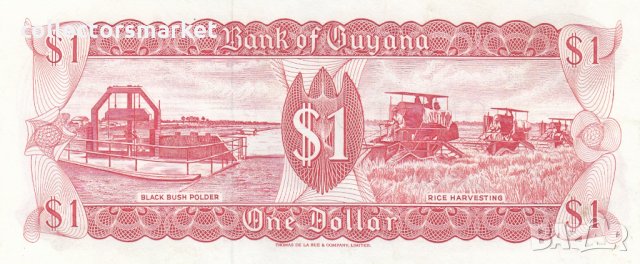1 долар 1989, Гвиана, снимка 2 - Нумизматика и бонистика - 35287527