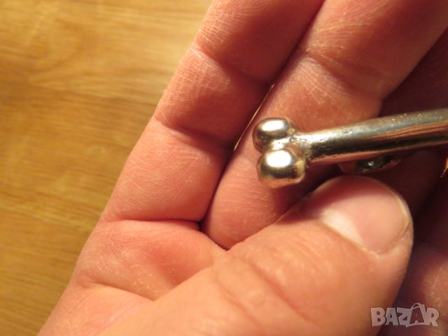 Стар Сребърен Любовен амулет, фалос, полов член, еротика - символ на мъжество и плодородие 18 + секс, снимка 7 - Колиета, медальони, синджири - 27557577