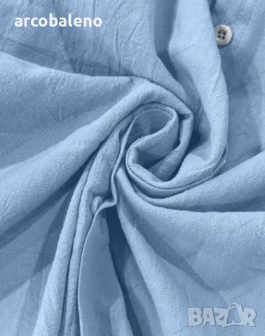 Ежедневна мъжка риза с дълъг ръкав и изправена яка, 5цвята , снимка 8 - Ризи - 50472152