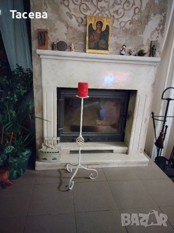 Продавам свещник от ковано желязо , снимка 3 - Декорация за дома - 43627198