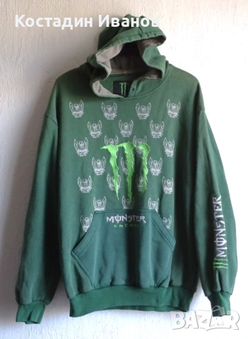 Monster Energy мъжки суичър XL Монстър Енерджи