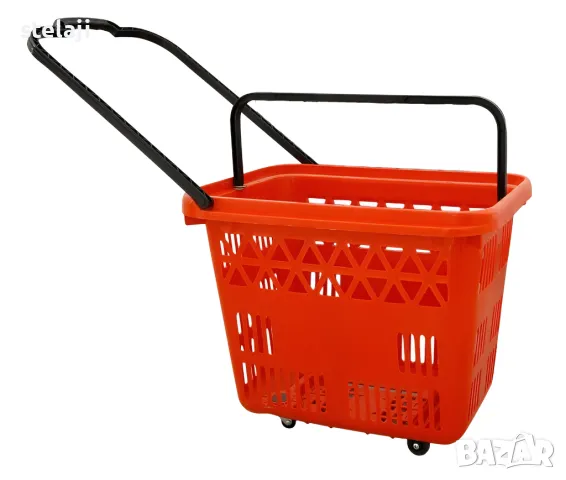 Търговско оборудване за хранителен магазин - стелажи, кошници, колички, снимка 16 - Стелажи и щандове - 49451376