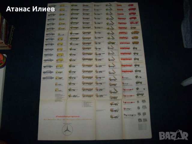 Широкоформатна цветна брошура на Daimler-Benz  от 1967г., снимка 6 - Други ценни предмети - 26287874