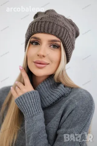 Дамска зимна шапка Nastia, 8цвята , снимка 6 - Шапки - 47512172