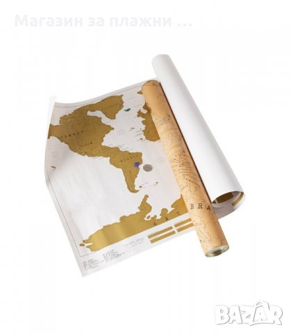 Скреч карта на света Travel Life - КОД 1078