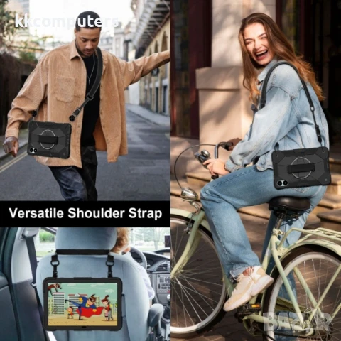 Xiaomi Redmi Pad Pro 12.1 Silicone Hybrid PC Tablet Case /Shoulder Strap Удароустойчив Калъф и Проте, снимка 12 - Калъфи, кейсове - 51024306