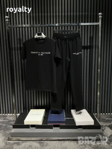 Tommy Hilfiger Черен Мъжки Нов Екип 