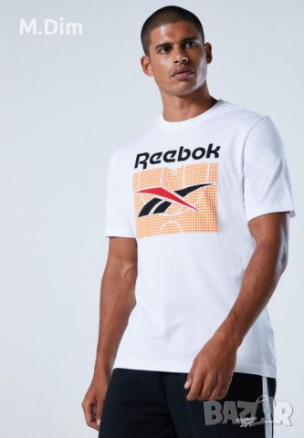 Reebok нова класическа бяла тениска размер М, снимка 1 - Тениски - 38405888