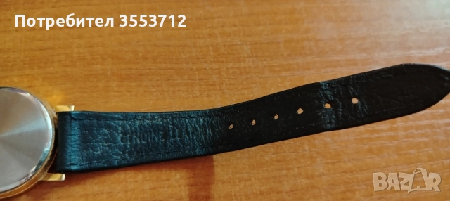 Винтидж Часовник с кожена кайшка, снимка 3 - Дамски - 51612827