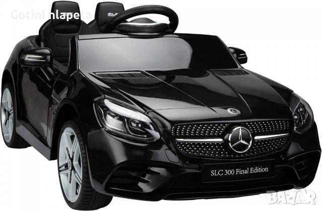 Акумулаторен КОЛА Licensed Mercedes Benz SLC300 12V с меки гуми с Кожена седалка, снимка 6 - Детски велосипеди, триколки и коли - 37014565