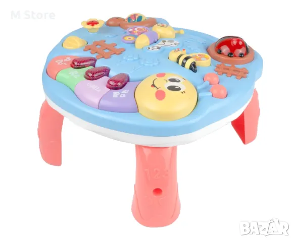 Интерактивна маса за деца и бебета, светлини и звуци,