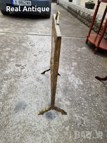 Уникално антикварно английско бронзово пано решетка за камина  , снимка 7 - Антикварни и старинни предмети - 50166791