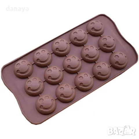 5844 Силиконова форма за бонбони Усмивки