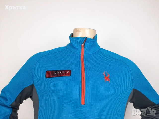 Spyder HZ Core - Оригинална мъжка блуза с цип размер M, снимка 7 - Блузи - 53570446