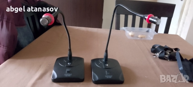Продавам два настолни микрофона Xingma , снимка 3 - Микрофони - 52017363