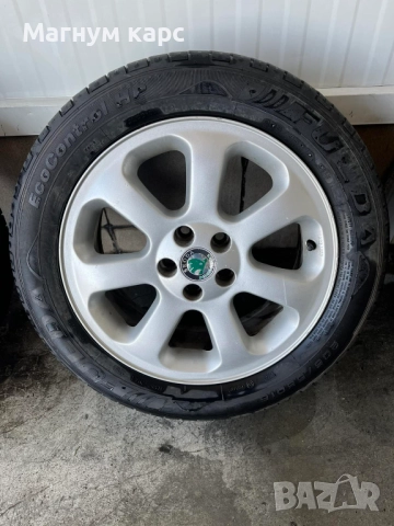 Оригинални алуминиеви джанти Skoda 16" с гуми Fulda 205/55 R16