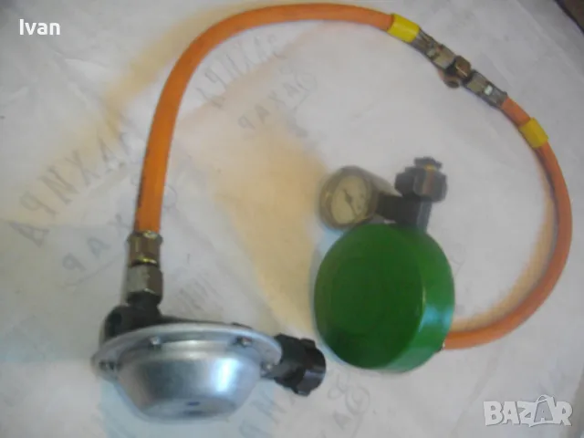 ДВОЕН РЕДУЦИР ВЕНТИЛ С МАНОМЕТЪР ЗА КАРАВАНИ КЕМПЕРИ ЗА ГАЗ ПРОПАН-БУТАН TRUMA CARAVANREOLER 50mbar, снимка 2 - Други инструменти - 48395647