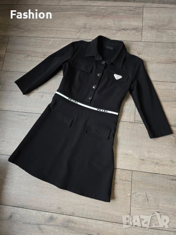 Жестока черна рокля PRADA