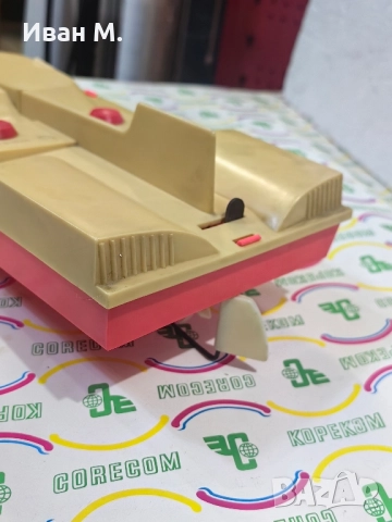 Стара съветска играчка с батерия Катер , снимка 4 - Антикварни и старинни предмети - 52321009