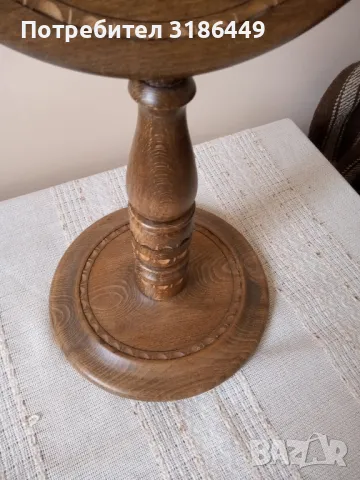 Голям свещник от орехово дърво , снимка 3 - Други - 47757937
