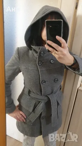 Вълнено палто, снимка 8 - Палта, манта - 48152797