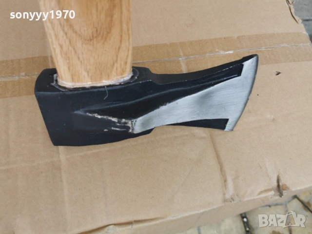 90СМ брадва с клин 2кг-дървена дръжка в два цвята 0602261721, снимка 6 - Градински инструменти - 53384444