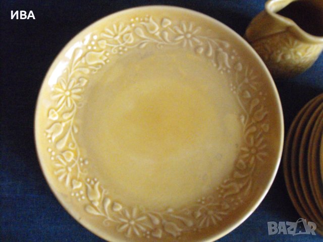 СЕРВИЗ ЗА ЧАЙ за 6-ма, общо 21 съда,порцелан., снимка 6 - Антикварни и старинни предмети - 43863236