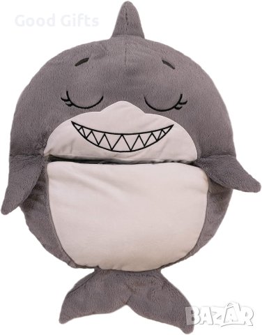 2в1 Детски спален чувал HAPPY NAPPERS , Акула, снимка 2 - Спални чували за бебета и деца - 43390202