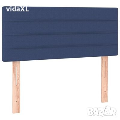 vidaXL Горна табла за легло, синя,100x5x78/88 см, плат(SKU:346136, снимка 1