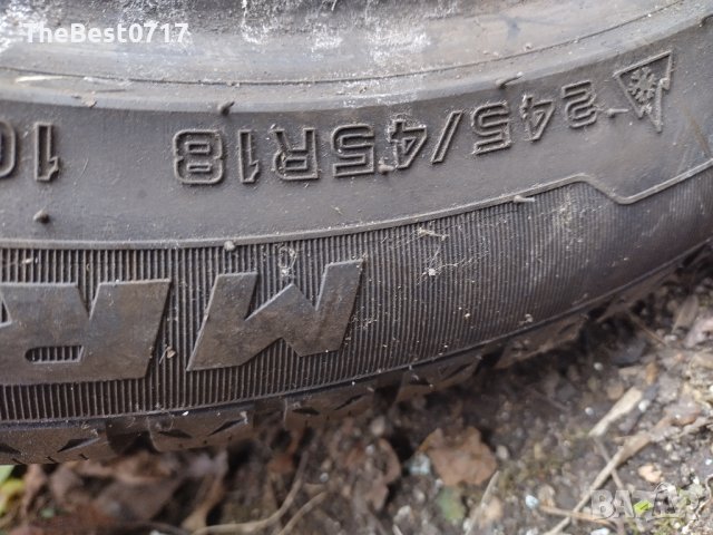 Зимни Гуми 18 245/45 Бартер , снимка 4 - Гуми и джанти - 43683399