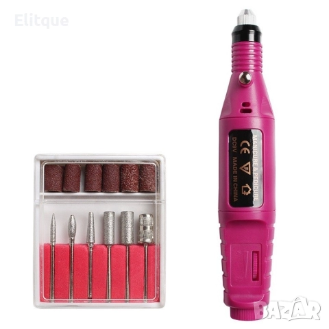 Многофункционална електрическа пила за маникюр и педикюр с 6 приставки, снимка 2 - Продукти за маникюр - 52607256